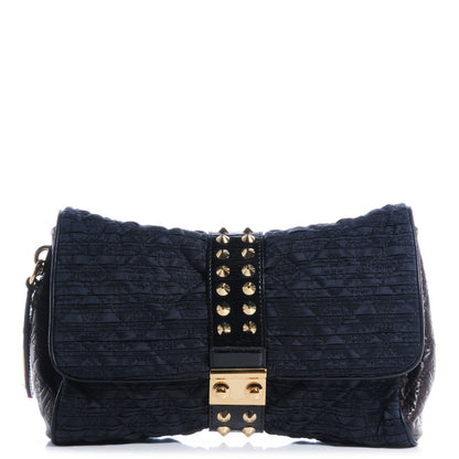 Louis Vuitton Satin Quilted Monogram Coquette Pochette Navy 1 of 7