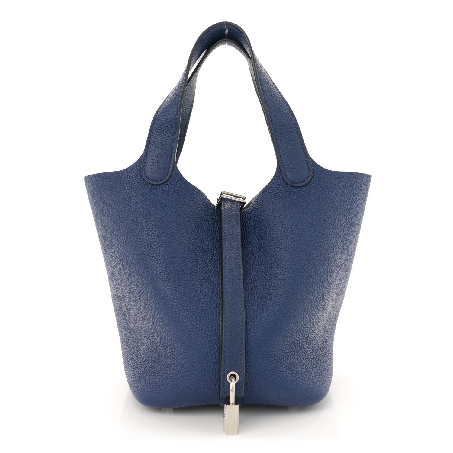 Hermes Taurillon Clemence Picotin Lock 18 PM Bleu Saphir 1 of 12