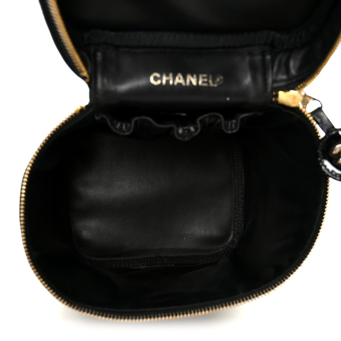 Patent Timeless Vanity Cosmetic Case Black