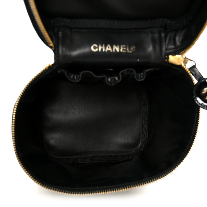 Chanel Patent Timeless Vanity Cosmetic Case Black 5 of 9