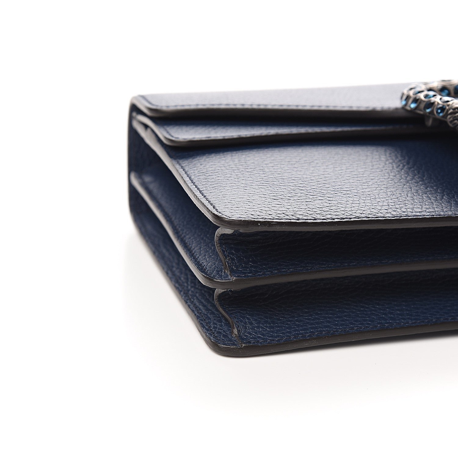 Gucci Dollar Calfskin Crystal Small Dionysus Shoulder Bag Blue Agata Montana Sapphire 7 of 9