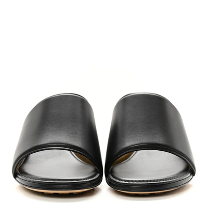Bottega Veneta Vienna Calfskin The Band Mule Sandals 37 Black 2 of 8