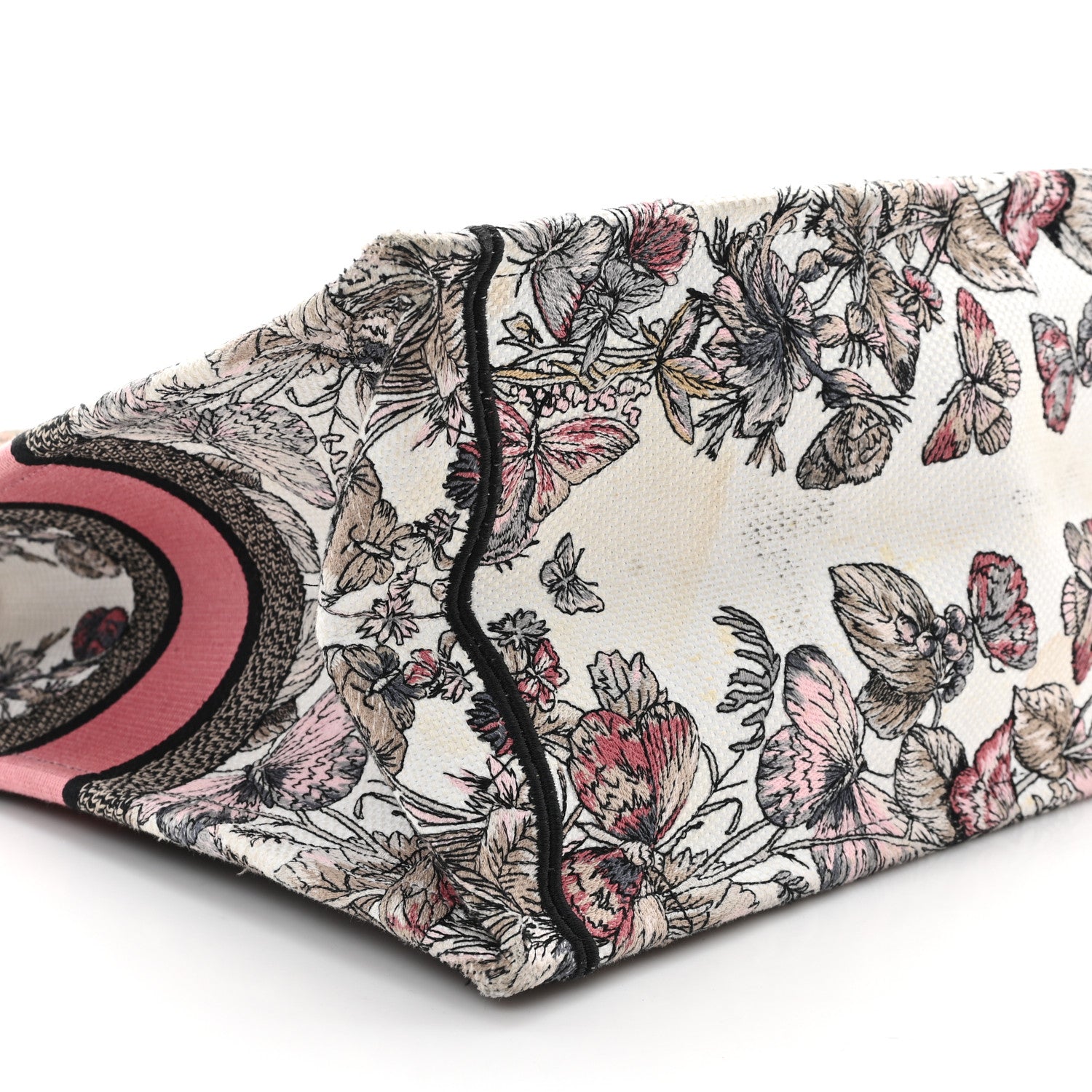 Christian Dior Canvas Embroidered Large Butterfly Around The World