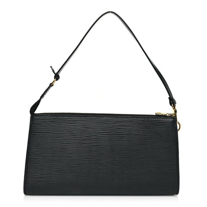 Louis Vuitton Epi Pochette Accessories 21 Black 1 of 9