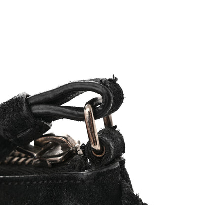 Saint Laurent SAINT LAURENT Suede Calfskin Small Fringe Crossbody Bag Black 15 of 15