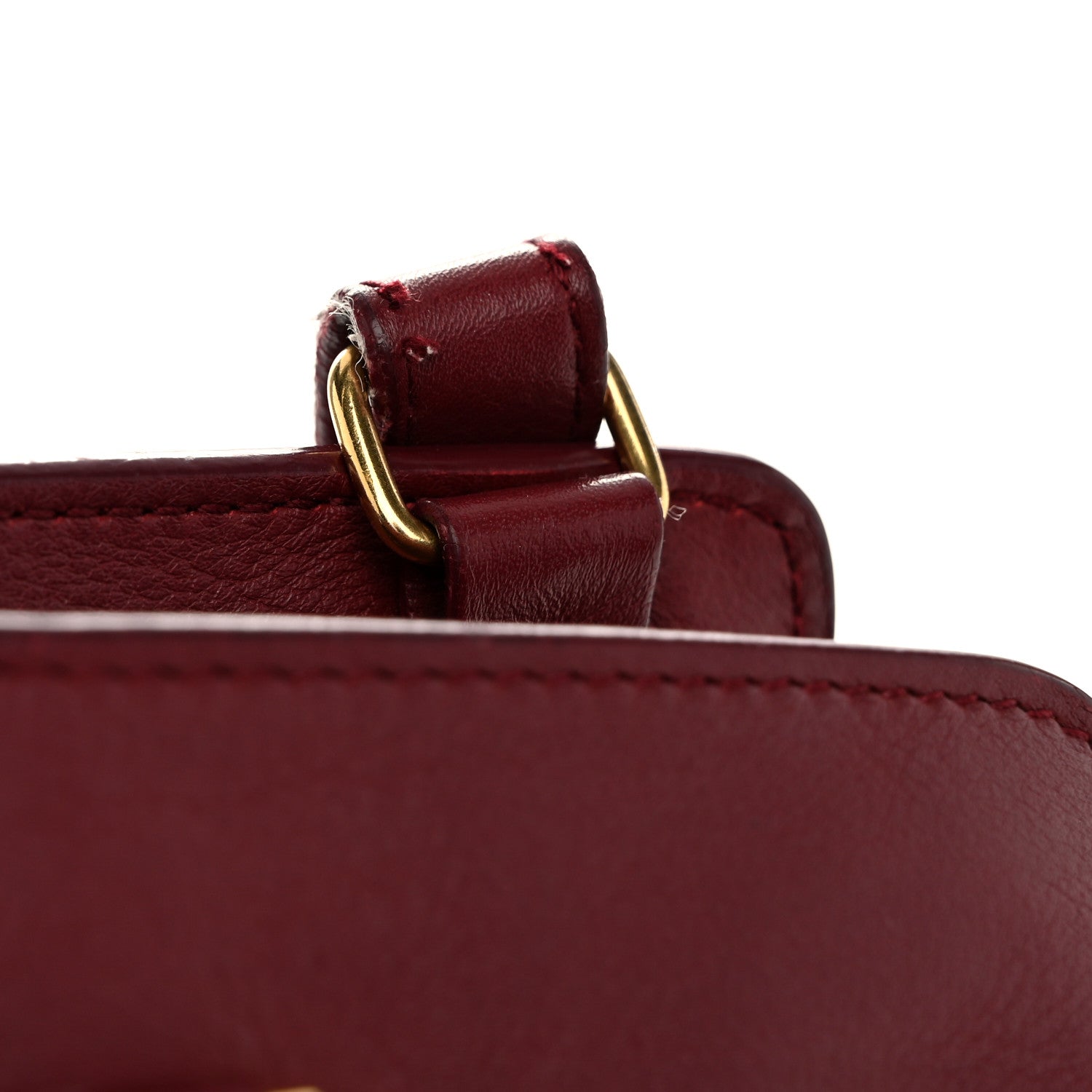 Saint Laurent Calfskin Monogram Baby Downtown Cabas Bordeaux 12 of 13