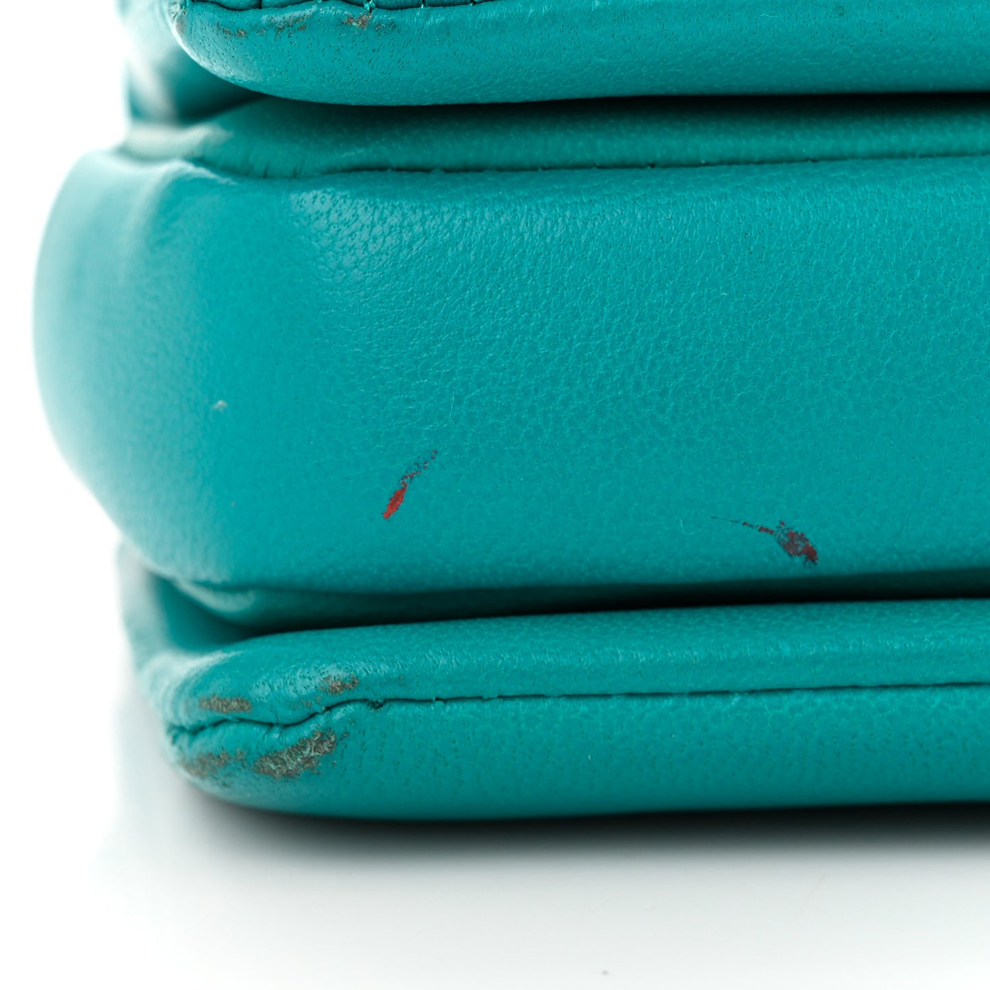 Nappa Micro One Stud Chain Bag Ultra Marine Green