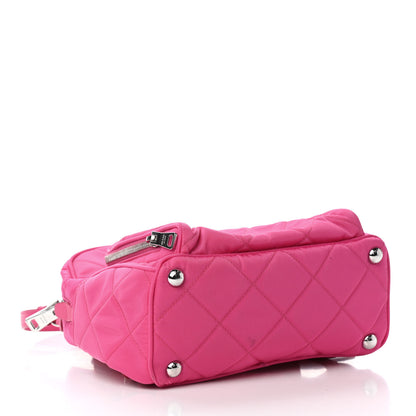 Prada Nylon Tessuto Impuntu Quilted Backpack Fuxia 2 of 13