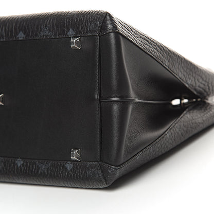 MCM Visetos Large Essential Tote Black 9 of 10