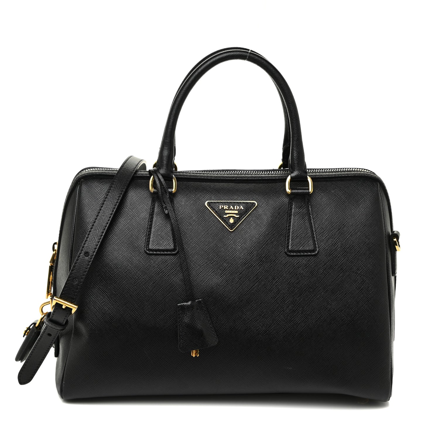 Saffiano Lux Bowler Black