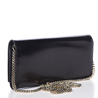 Christian Dior Smooth Calfskin Sequin Large Diorama Club Croisiere Chain Wallet Black 3 of 12