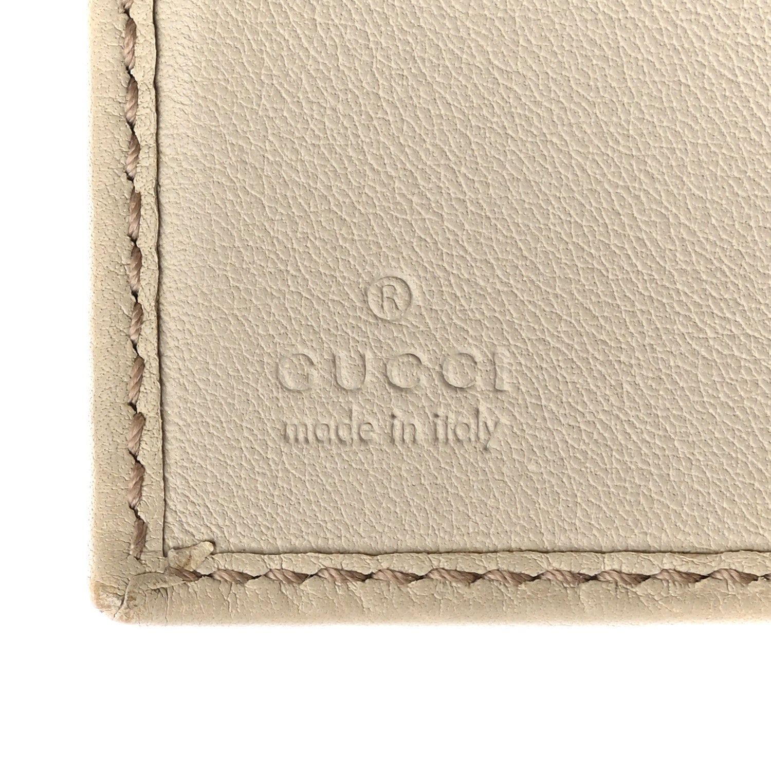 Gucci Guccissima Princy French Flap Wallet Off White 6 of 10