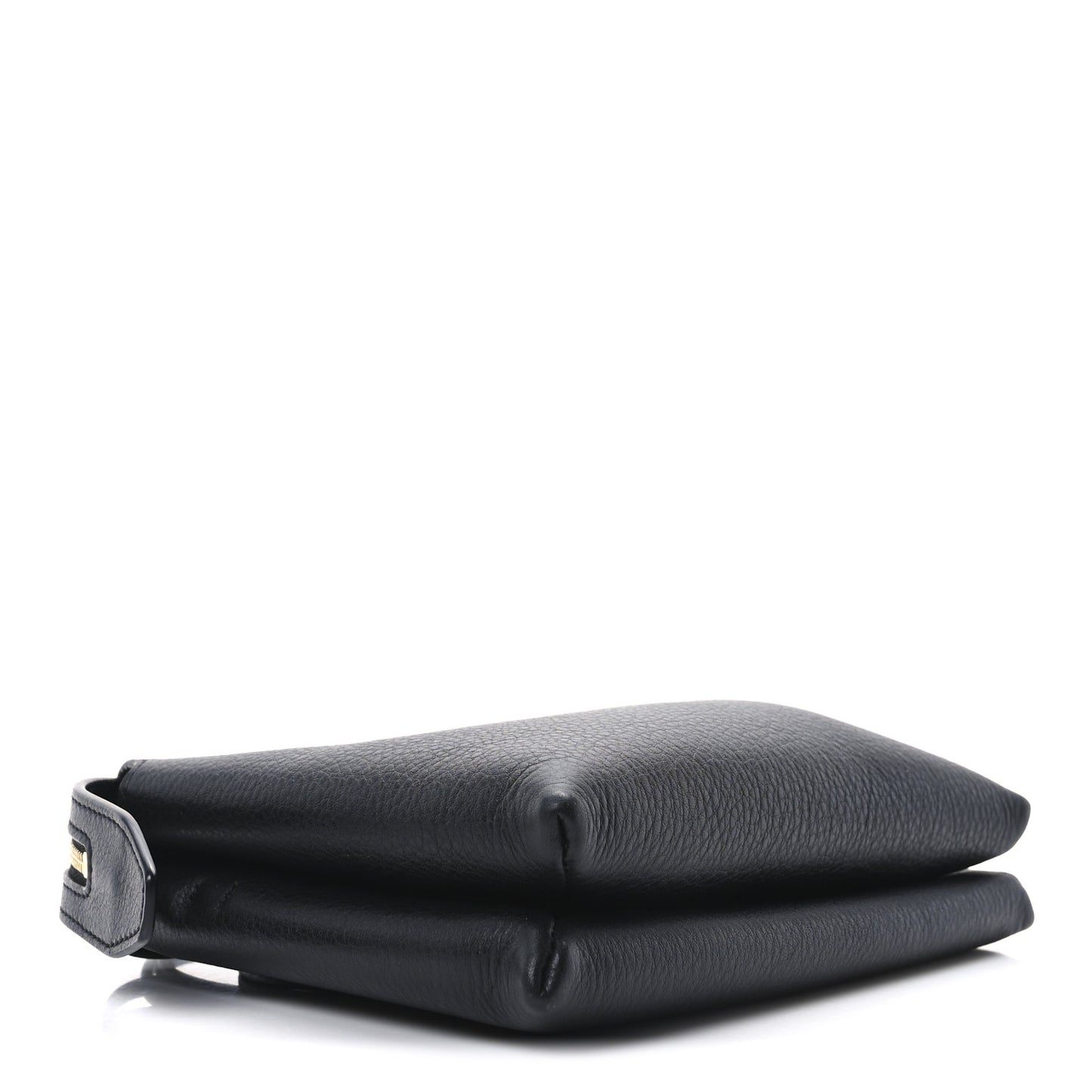 Matte Grained Calfskin Mini Nu Twin Bag Black