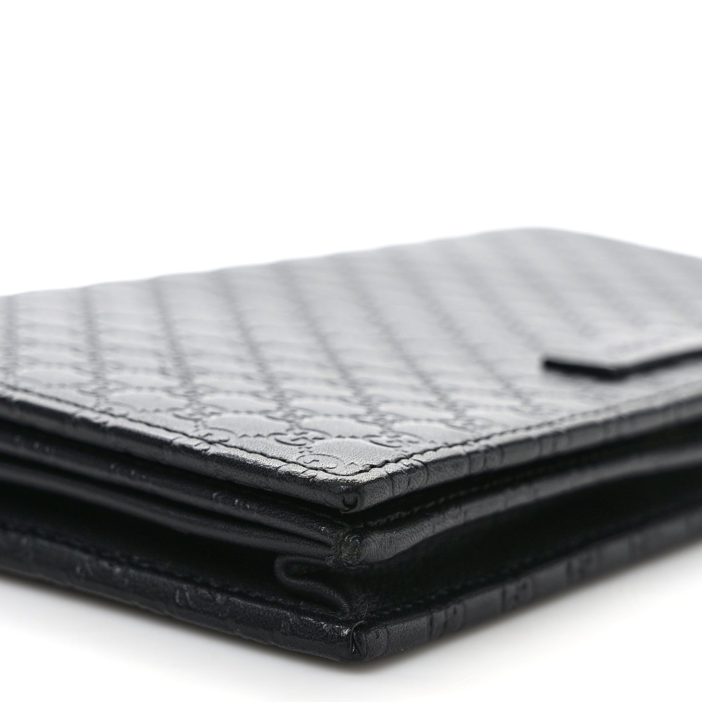 Microguccissima Crossbody Wallet Black