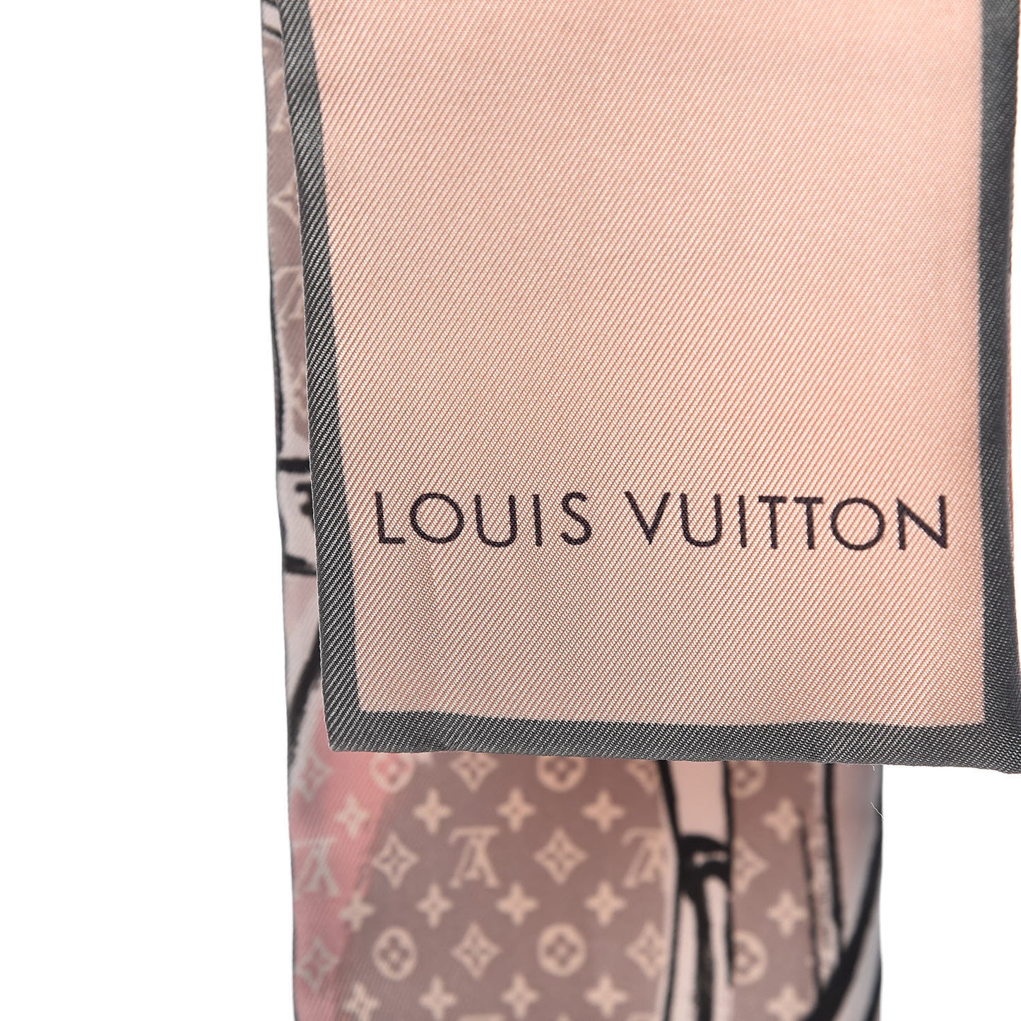 Silk Monogram Trunks Bandeau Rose Poudre
