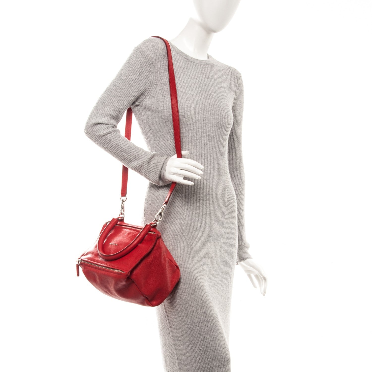 Givenchy Sugar Goatskin Small Pandora Red 2 of 7