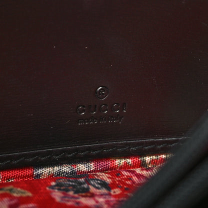 Gucci Calfskin Web Trapuntata GG Continental Wallet Black 6 of 12