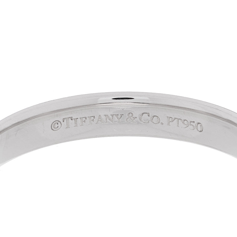Tiffany Platinum 3mm Classic Wedding Band Ring 54 6.75 4 of 4