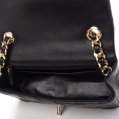 Chanel Lambskin Quilted Mini Coco Charms Rectangular Flap Black 5 of 11