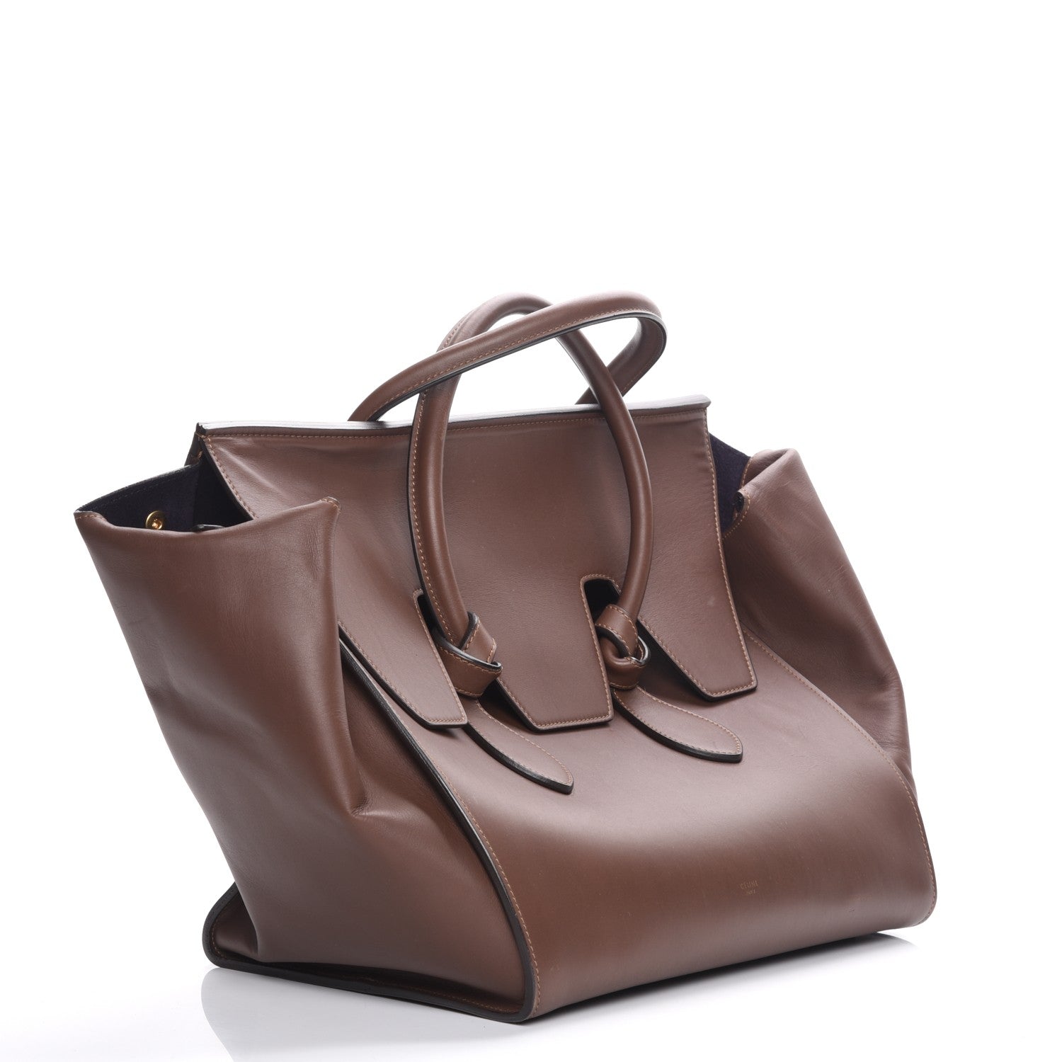 Celine Natural Calfskin Medium Tie Knot Tote Acajou 5 of 13