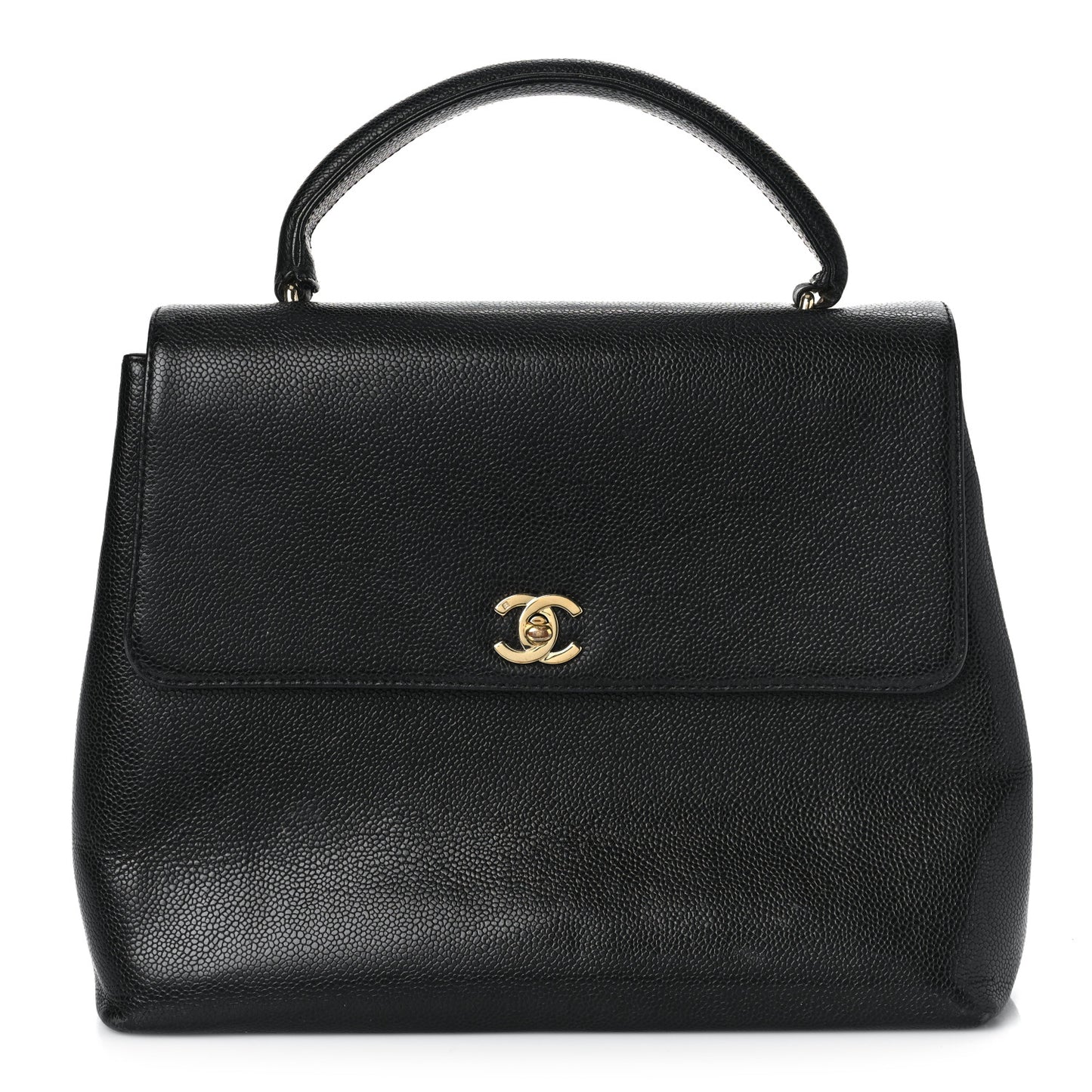 Caviar Kelly Jumbo Flap Black