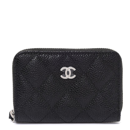 Chanel Caviar Quilted Classic Zipped Coin Purse Black 1 of 8