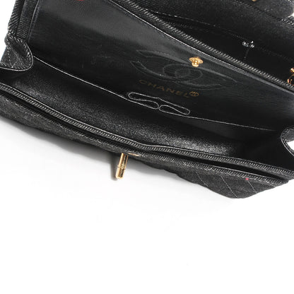 Chanel Denim Quilted Small Double Flap Bag Black 8 of 9
