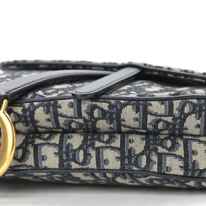 Christian Dior Oblique Saddle Bag Blue 10 of 10
