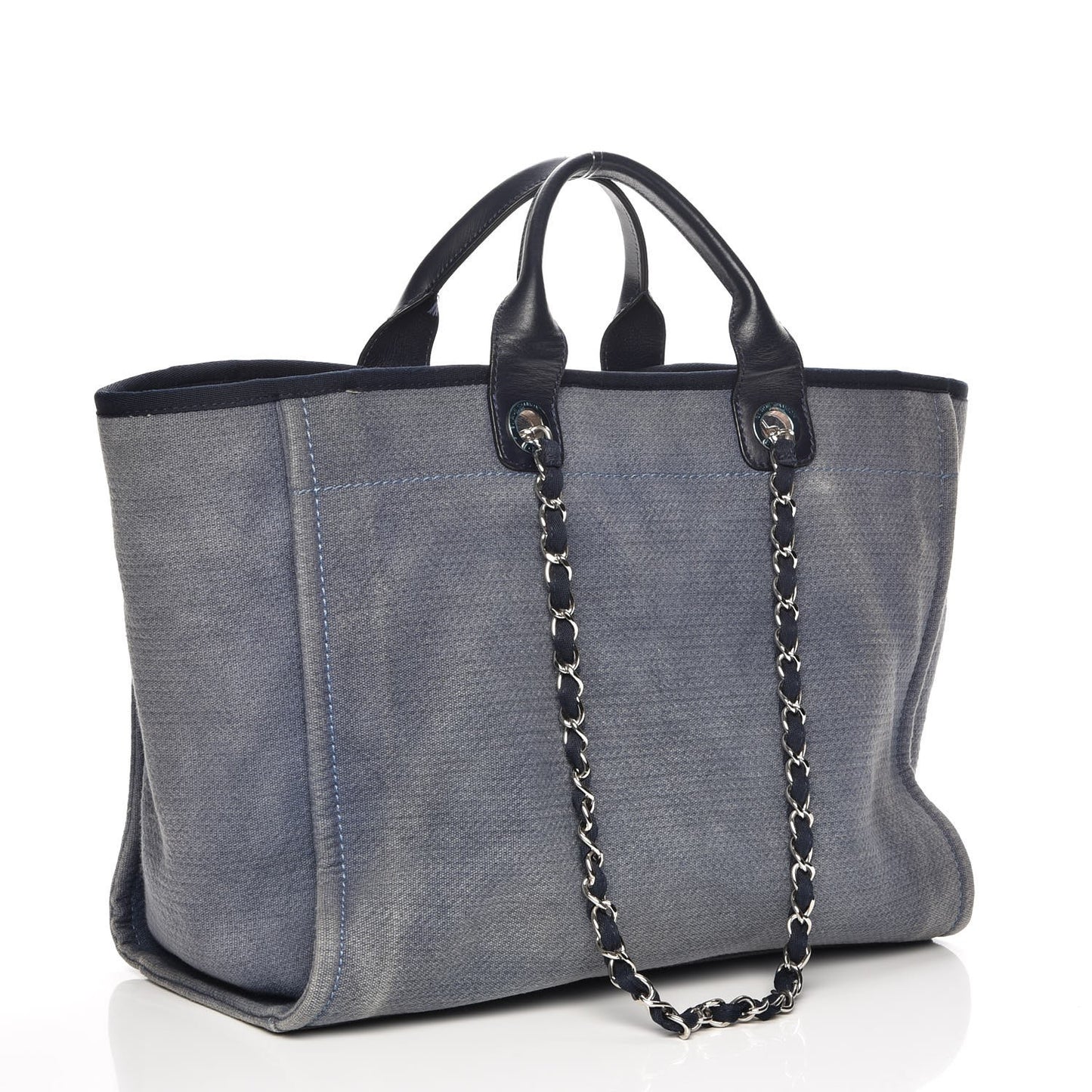 Canvas Large Deauville Tote Blue