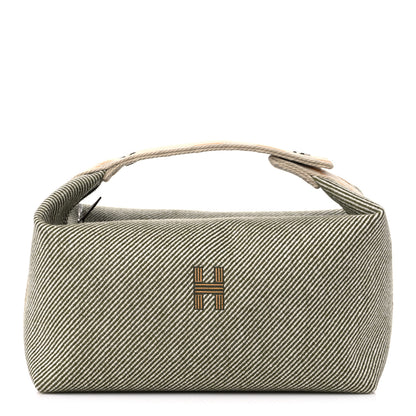 Hermes Wool Large Bride-A-Brac H Natte Pouch Vert Foret 1 of 8