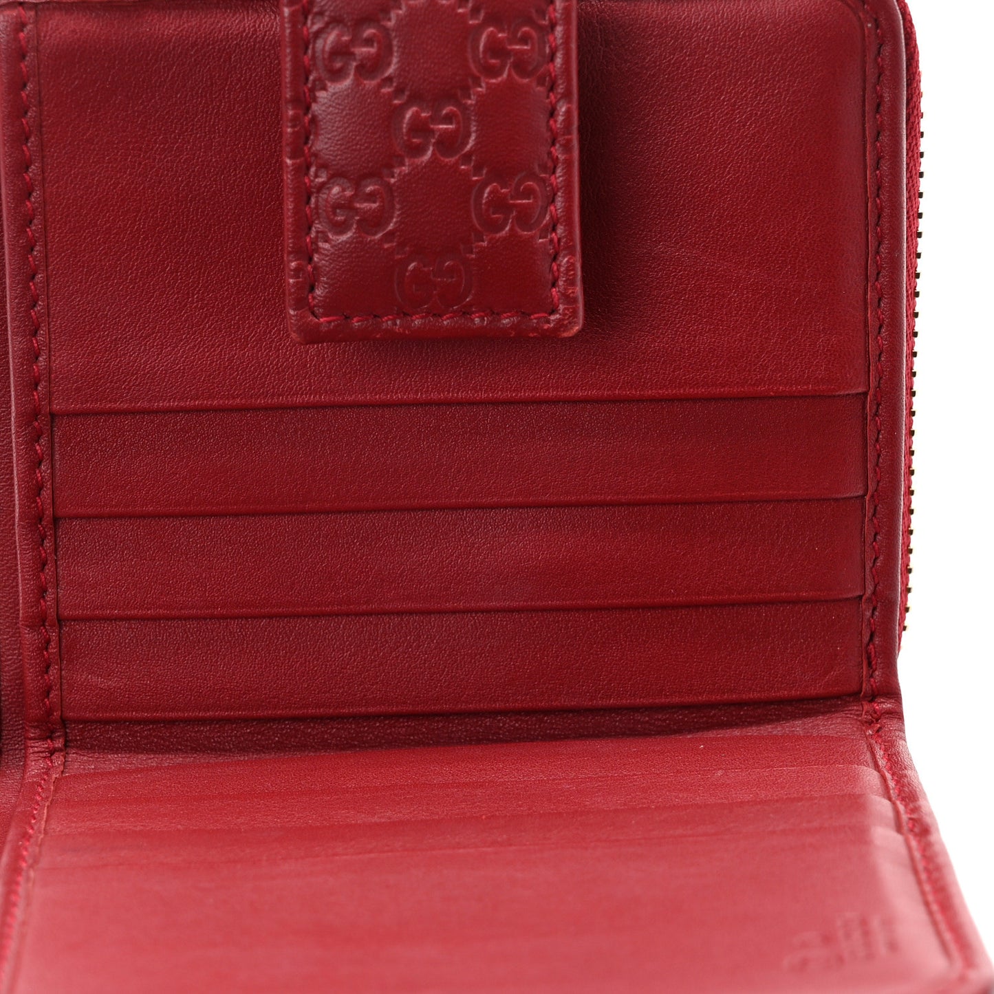 Microguccissima Compact Wallet Red