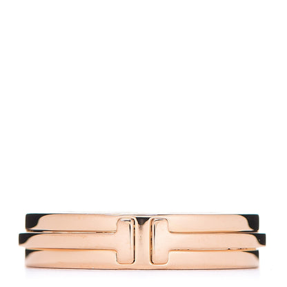 Tiffany 18K Rose Gold T Two Narrow Ring 49 5 1 of 3