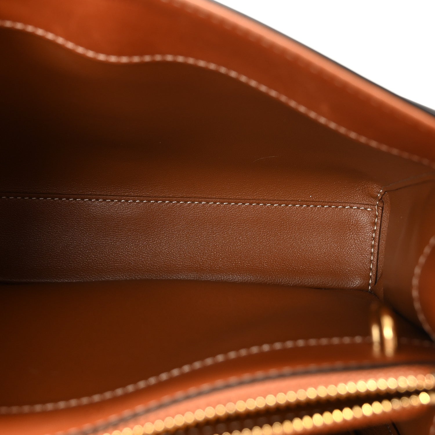 Celine Satinated Calfskin Small 16 Top Handle Bag Tan 5 of 11