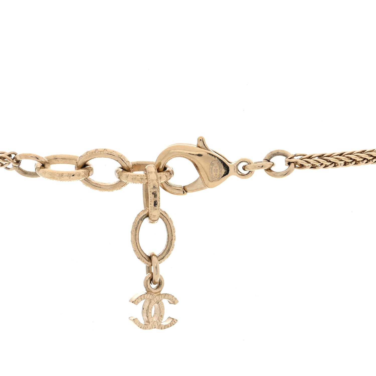 Chanel Resin Crystal Pearl CC La Pausa Long Necklace Multi 4 of 4