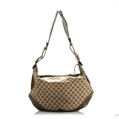 Gucci Monogram Pelham Messenger Shoulder Bag Ebony 1 of 7