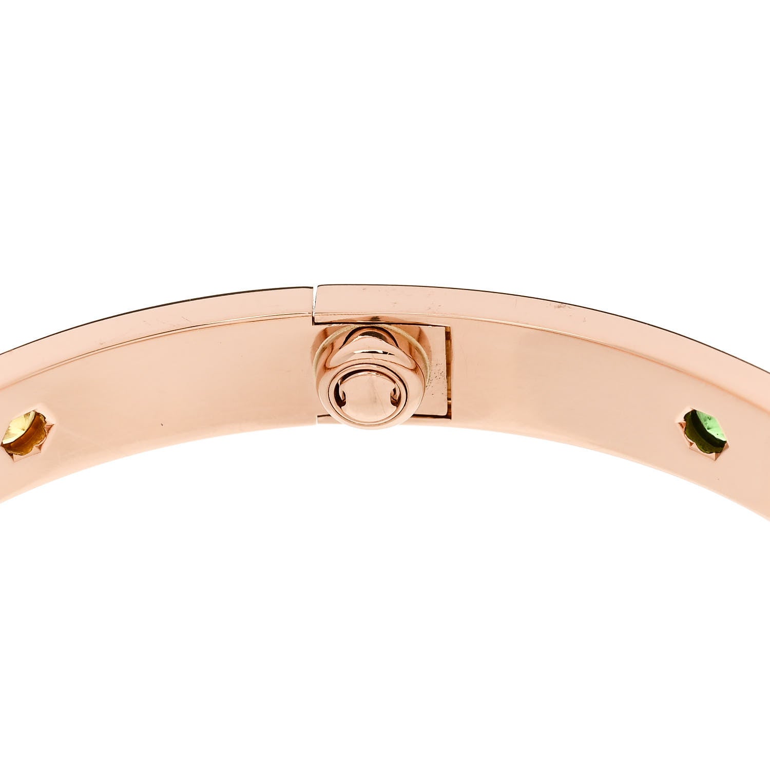 Cartier 18K Pink Gold Sapphire Garnet Amethyst LOVE Bracelet 18 8 of 9