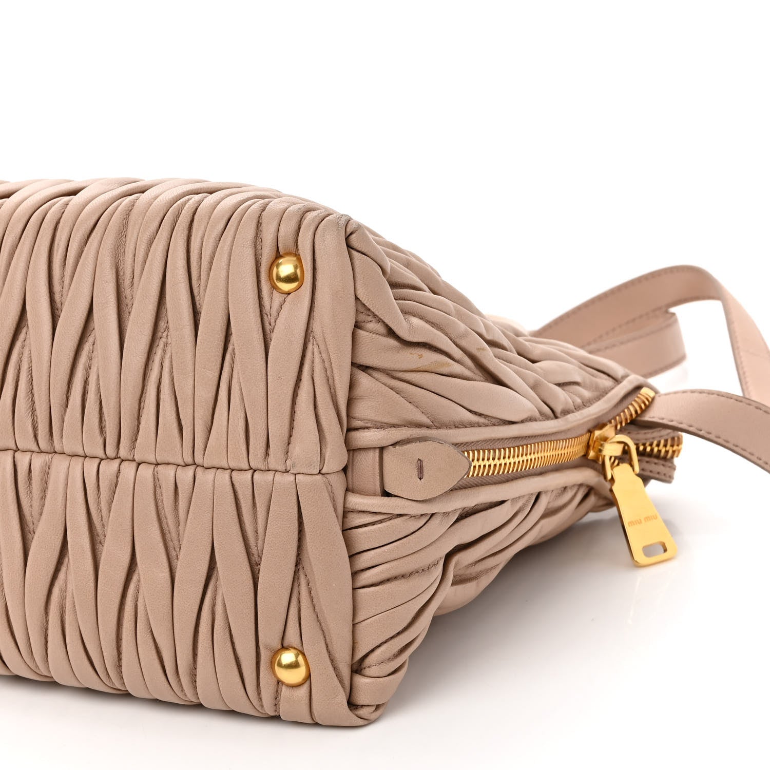 Miu Miu Nappa Matelasse Top Handle Cammeo 8 of 15
