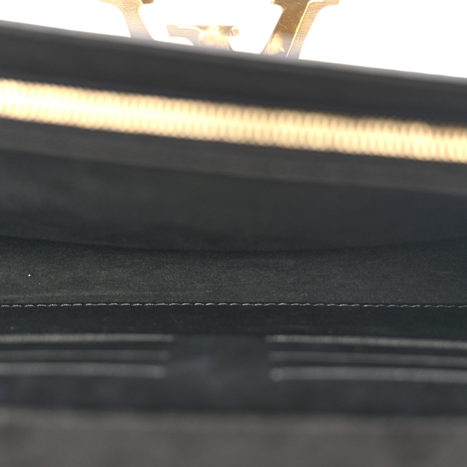 Louis Vuitton Calfskin Chain Louise MM Black 5 of 13