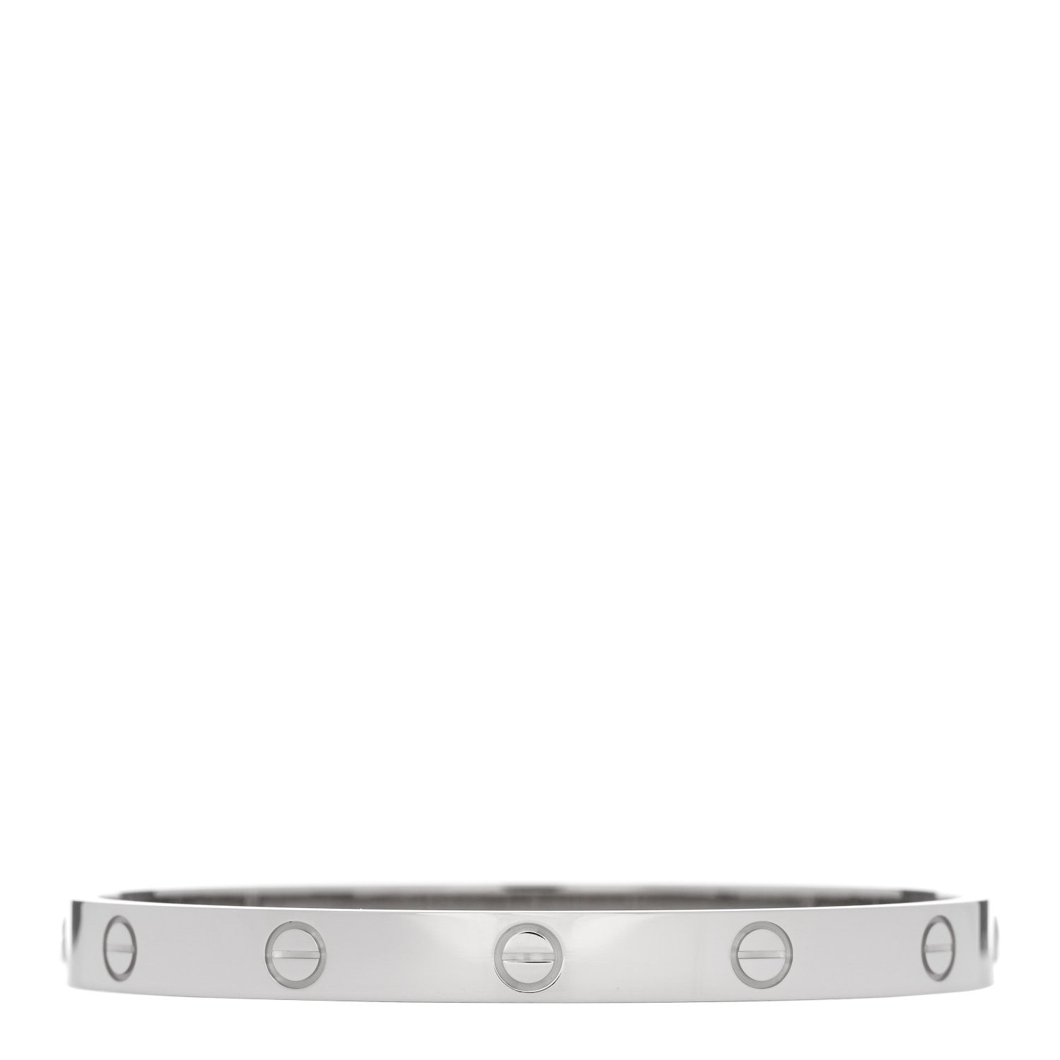 Cartier 18K White Gold LOVE Bracelet 18 2 of 9
