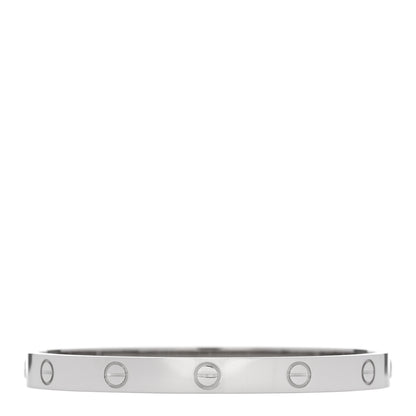 Cartier 18K White Gold LOVE Bracelet 18 2 of 9
