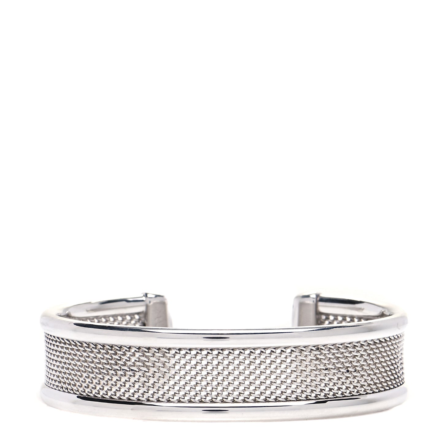 Sterling Silver Mesh Cuff Bracelet