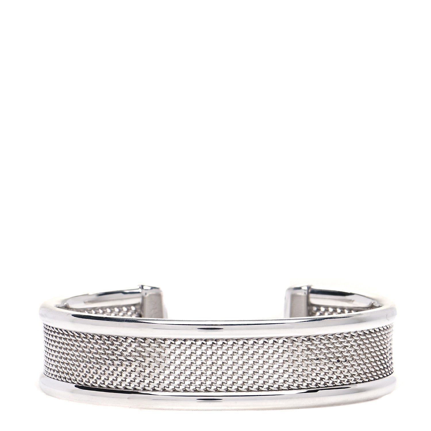 Tiffany Sterling Silver Mesh Cuff Bracelet 1 of 4