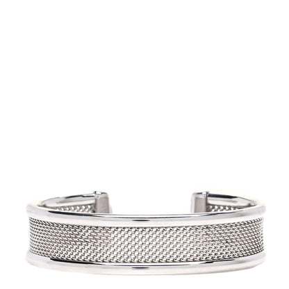 Tiffany Sterling Silver Mesh Cuff Bracelet 1 of 4