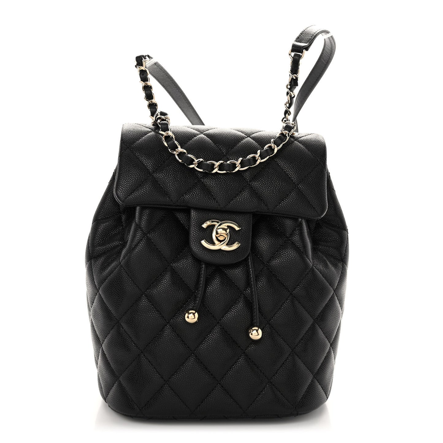 Caviar Quilted Mini Urban Spirit Backpack Black