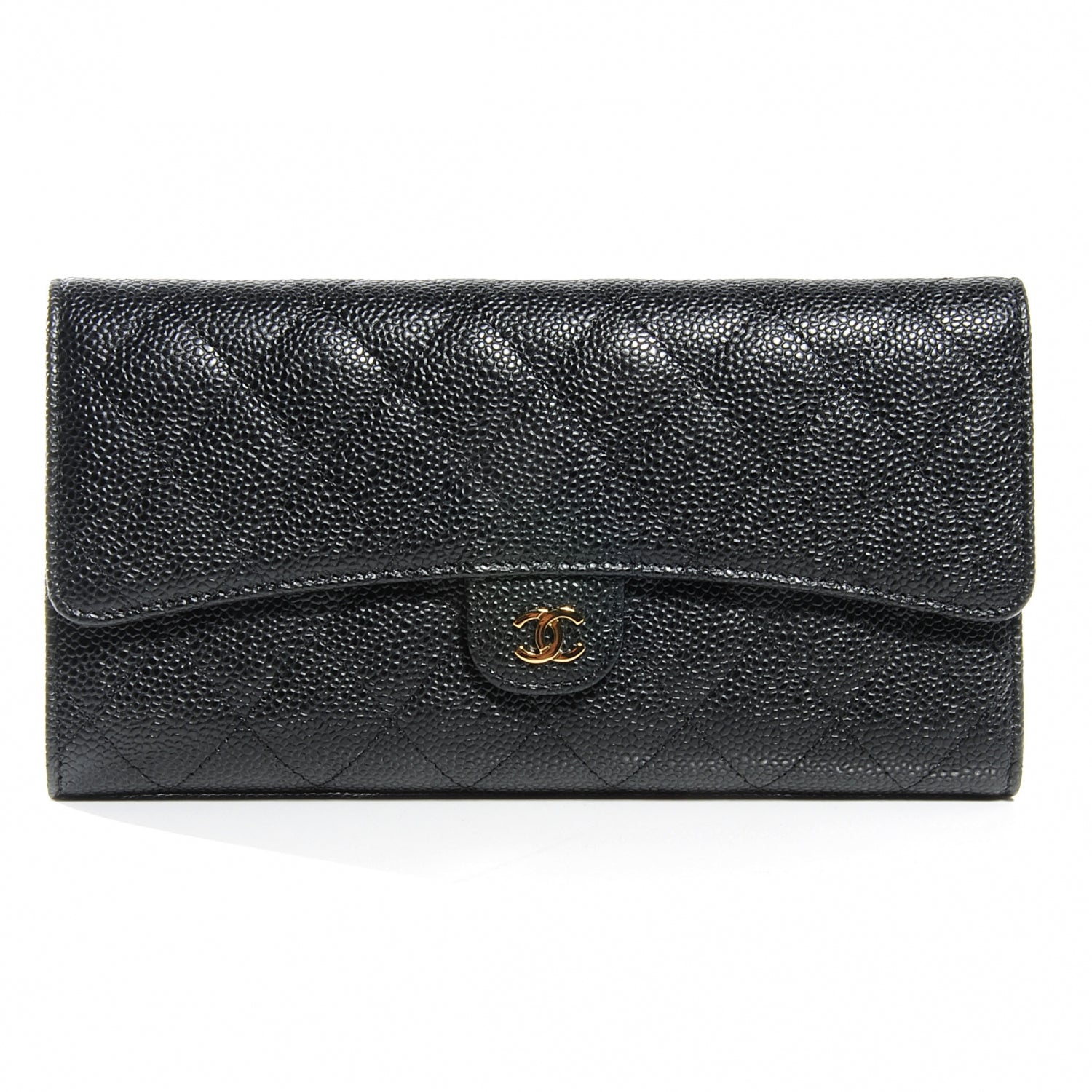 Chanel Caviar Quilted Travel Wallet Black 1 of 7