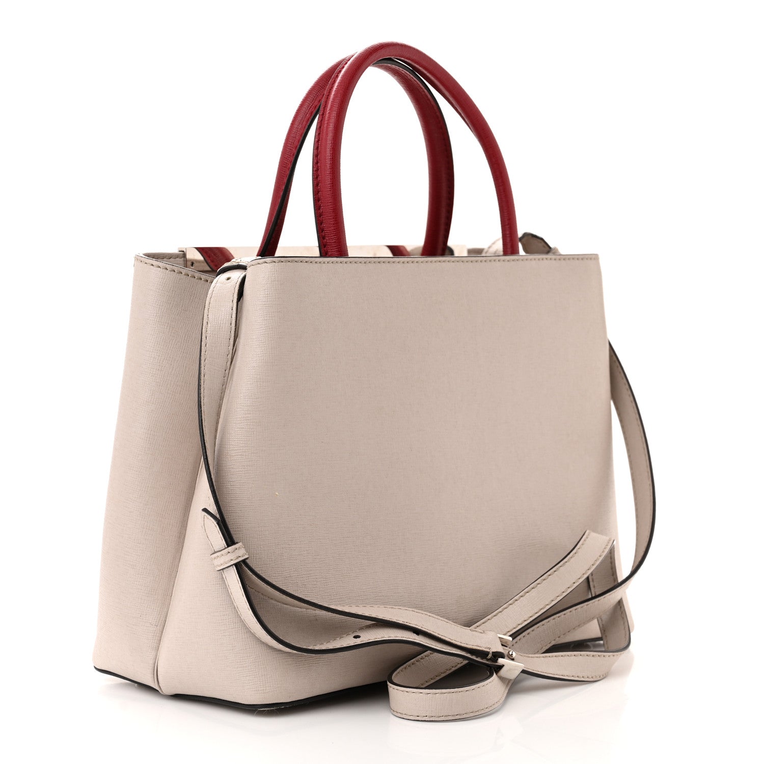 Fendi Vitello Elite Monster Petite 2Jours Tote Polvere Ribes