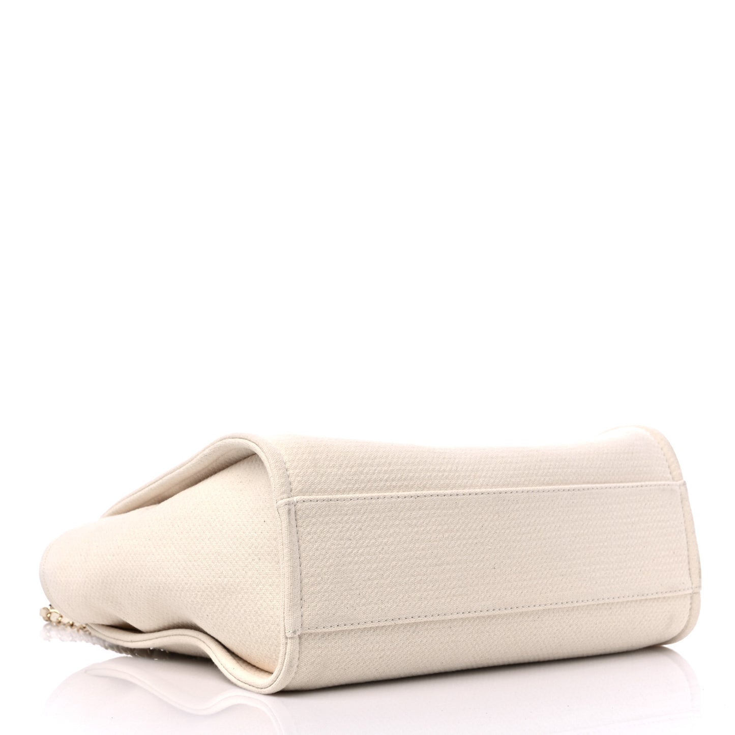 Mixed Fibers Small Deauville Tote White