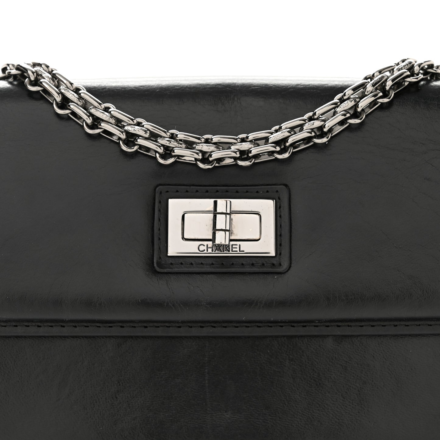 Lambskin Mademoiselle Flap Black