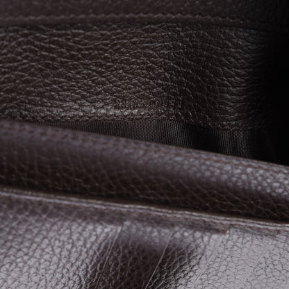 Gucci Calfskin Continental Charmy Wallet Dark Brown 7 of 8