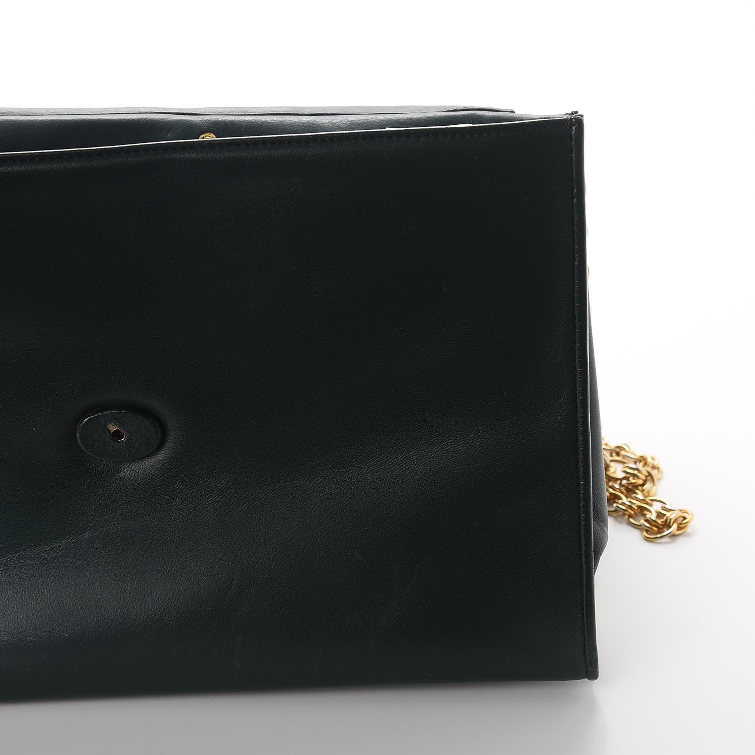 Chanel Lambskin CC Single Flap Green 10 of 17